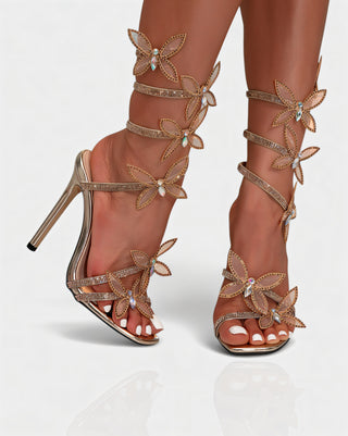 DAISY Butterfly Embellished Stiletto Heels