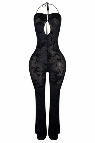 DEJA Mesh Print Jumpsuit