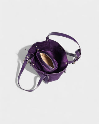 THESSA Faux Suede Shoulder Bag