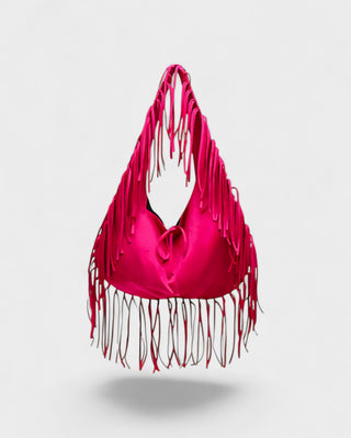 SAMMY Faux Suede Fringe Bag