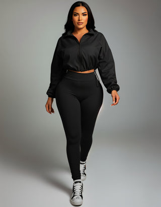 TATUM Cropped Zip Up Jacket & Leggings Set