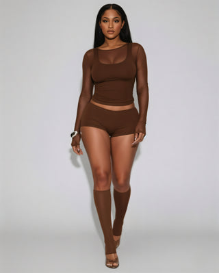 DEIA Mesh Detail Four-Piece Set