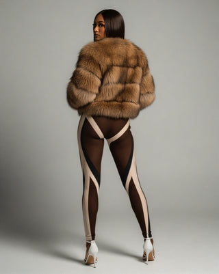 VIXA Real Racoon Fur Jacket