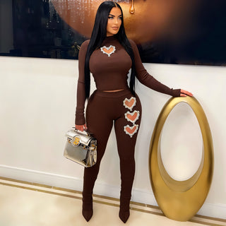 ESME Embelished Heart Cutout Set