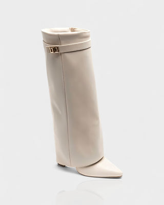 MAISY Straight Pointed-Toe Knee-High Boots