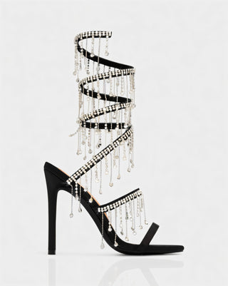 MANDY Tassel Wrap Around Heels