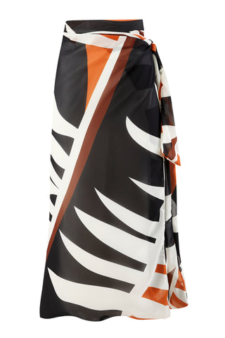 LOTTIE Beaded One-Piece Swimsuit & Tie Maxi Skirt Set