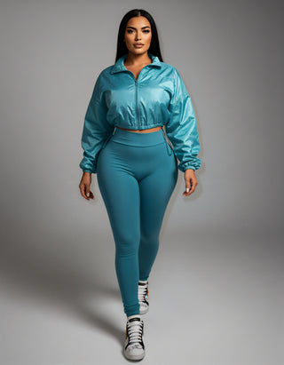 TATUM Cropped Zip Up Jacket & Leggings Set