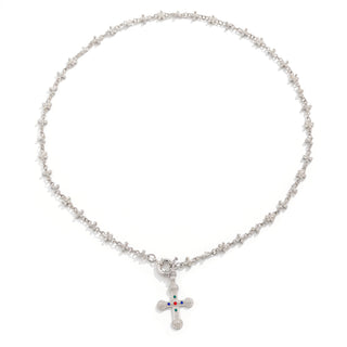 ALIUS Cross Clustered Necklace