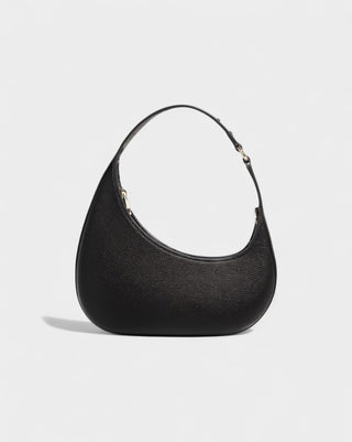 BELVIA Faux Leather Crescent Bag