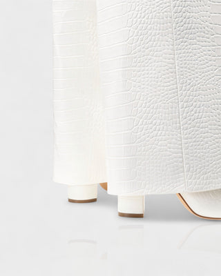 MAISY Straight Faux Crocodile Boots