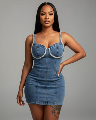 Mini Bodycon Blue Jean Bodycon Dress Dark Wash Blue Zip Front Bustier Denim Bodycon Dress Mini Bodycon Blue Jean Bodycon Dress Dark Wash Blue Zip Front Bustier Denim Bodycon Dress