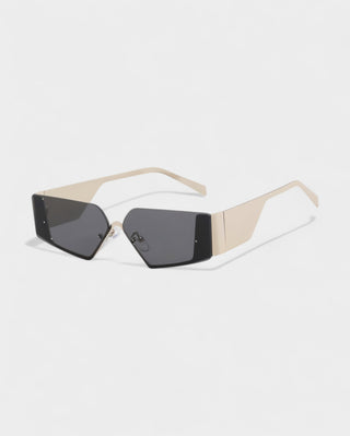JANNA Y2K Style Asymmetrical Rectangle Sunglasses